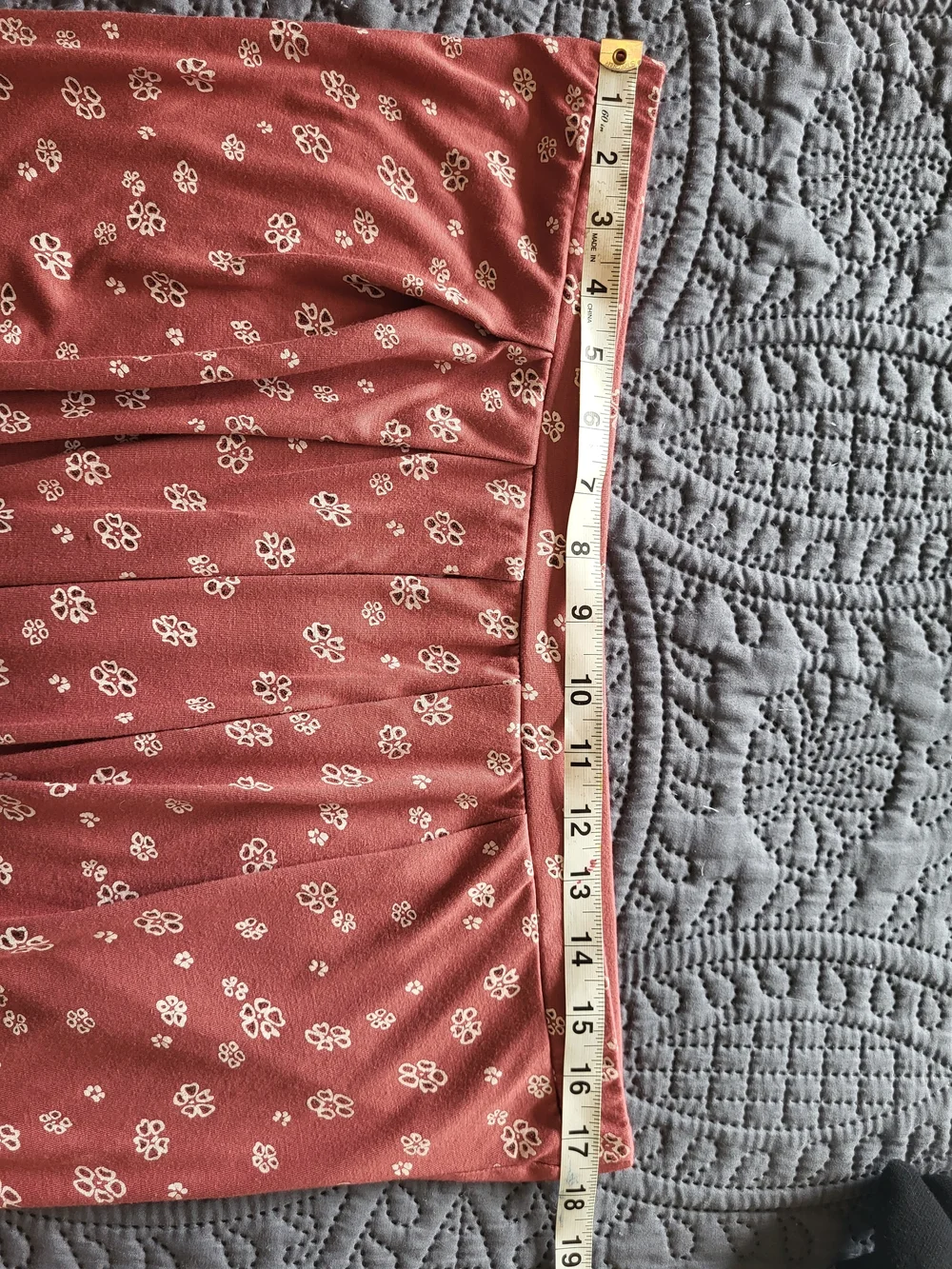 Women’s Floral Tank Top in Dusty Rose - Picture 5 of 11